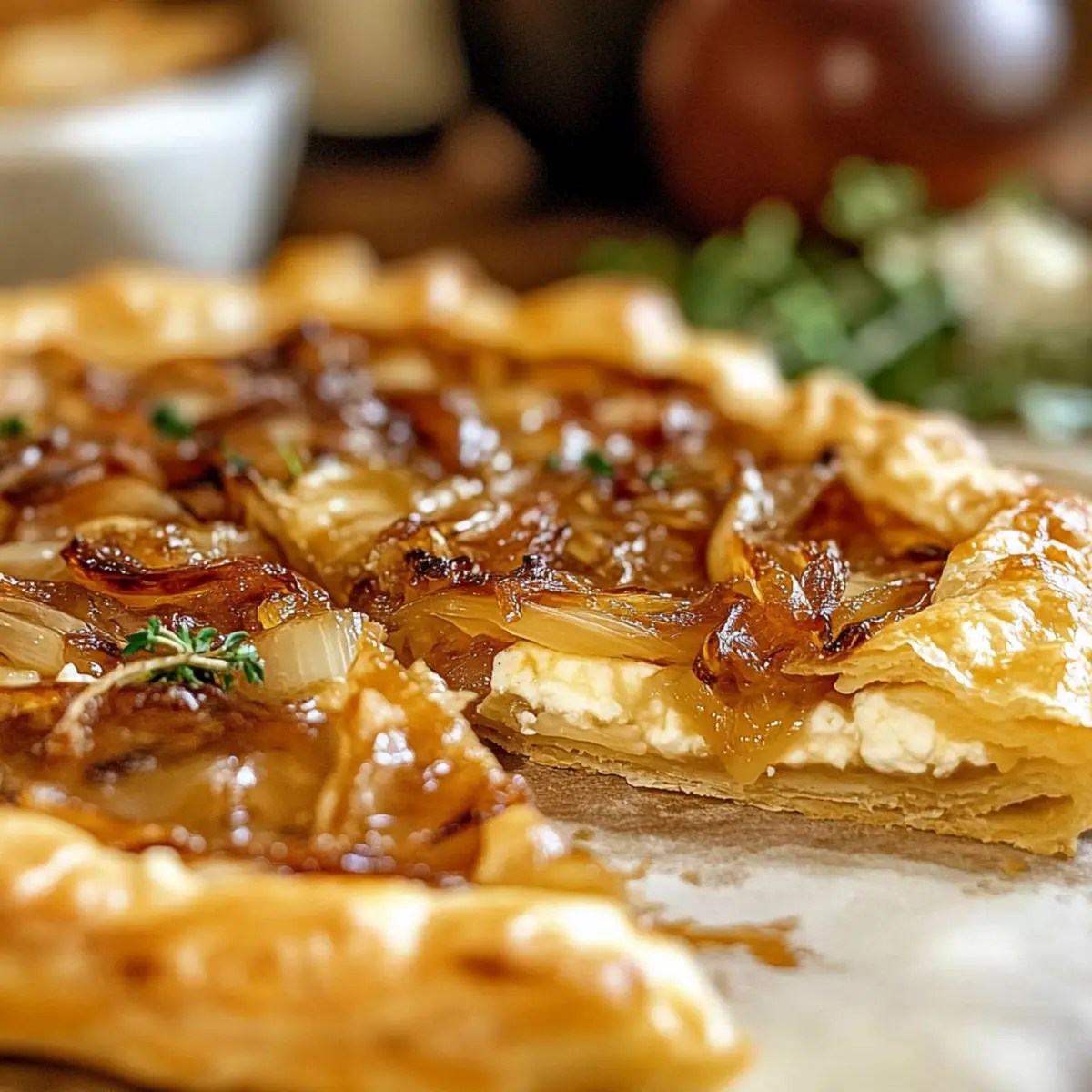 Caramelized Onion and Goat Cheese Tart