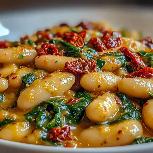 Tuscan Butter Beans with Spinach