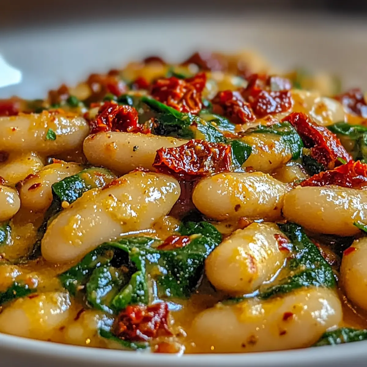 Tuscan Butter Beans with Spinach
