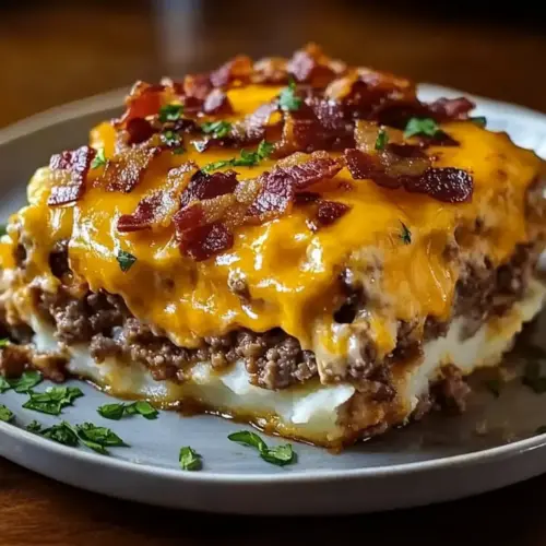 Cheesy Loaded Meatloaf Casserole