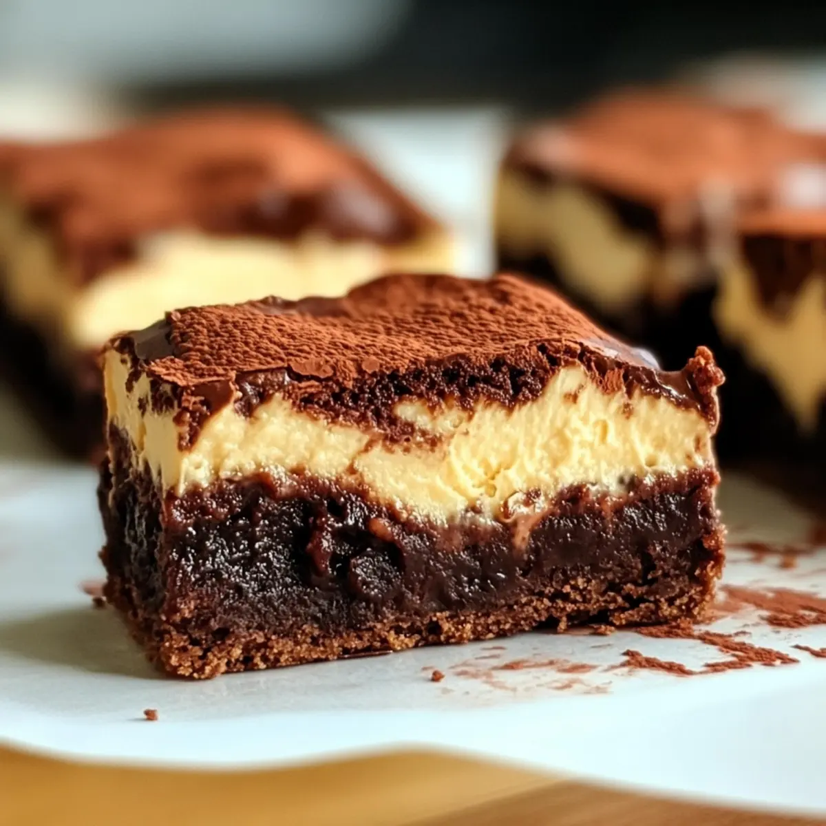 Crispy Chocolate Mousse Brownies