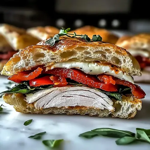 Italian Turkey Focaccia Sandwiches