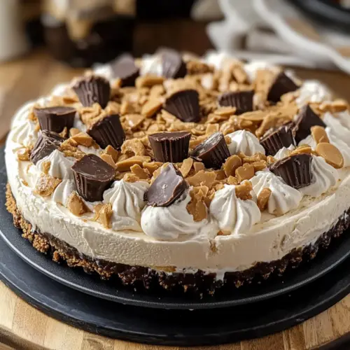 Peanut Butter Cup Ice Cream Pie