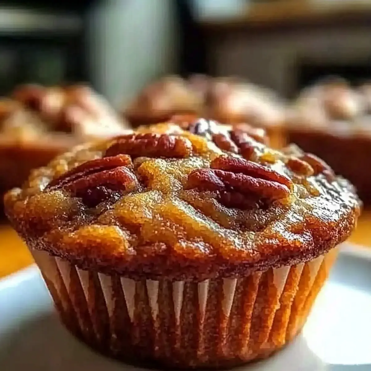 Pecan Pie Brown Sugar Muffins