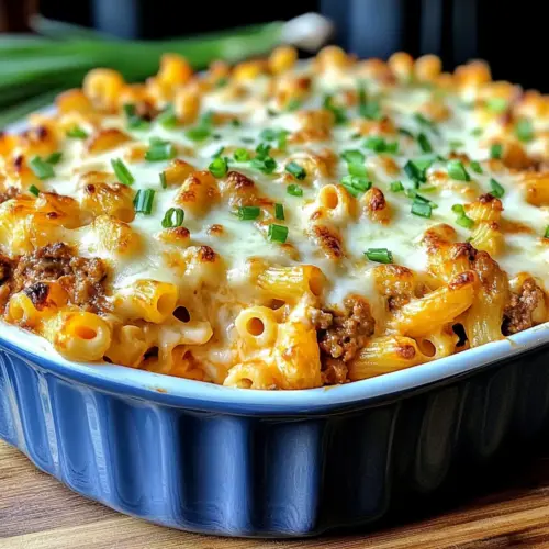 Spicy Buffalo Macaroni Casserole