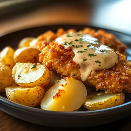 Crispy Garlic Parmesan Chicken and Potatoes