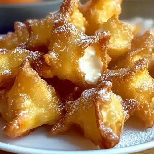 Sweet Cream Cheese Wontons