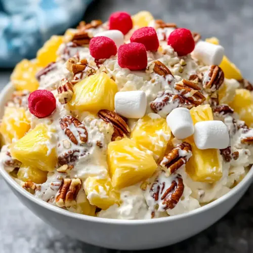 Pineapple Pecan Cheesecake Salad