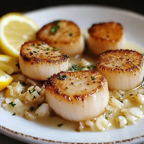 Seared Scallops in 10 Minutes with Zesty Garlic Sauce