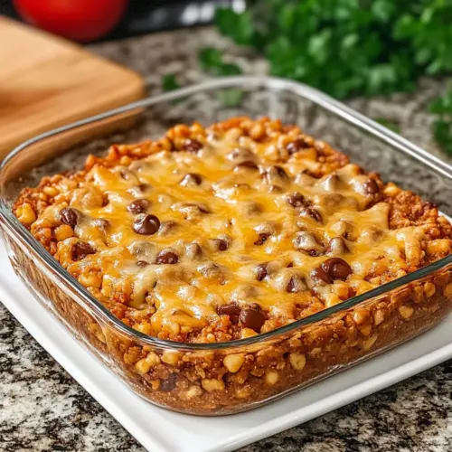 Amish Beef Macaroni Casserole