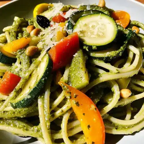 Pesto Pasta with Summer Vegetables