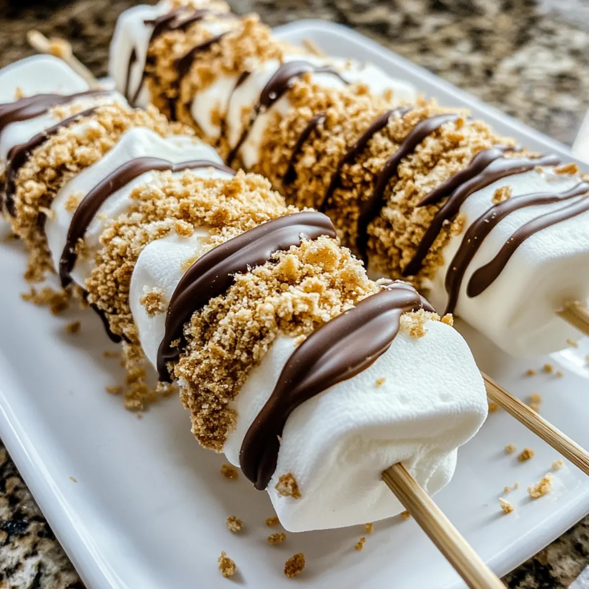 S’mores Marshmallow Pops