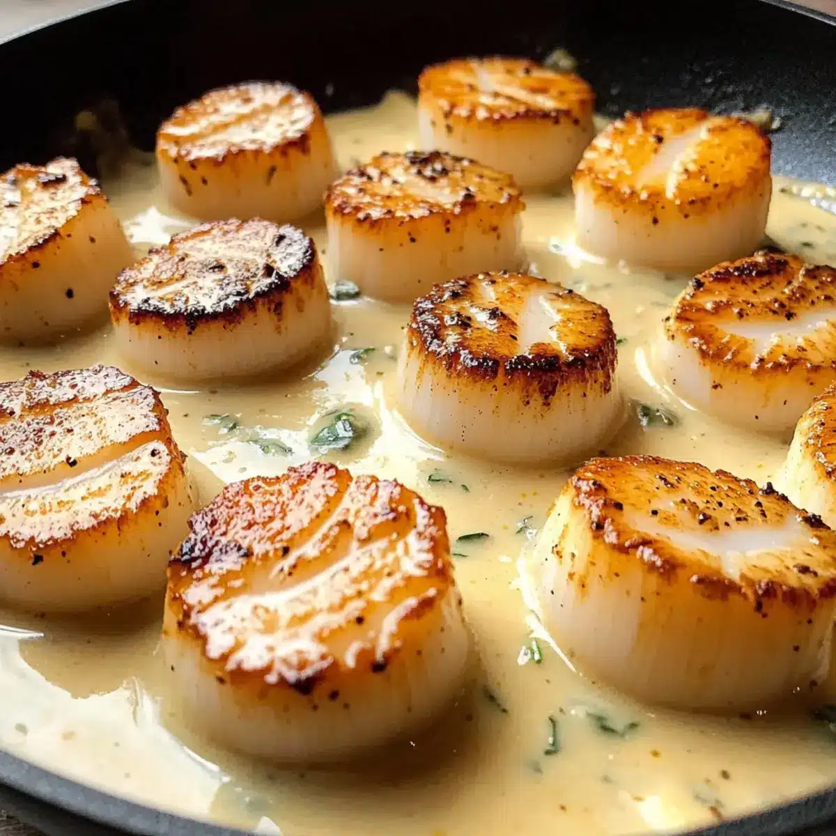 Cajun Scallops in Creamy Mustard