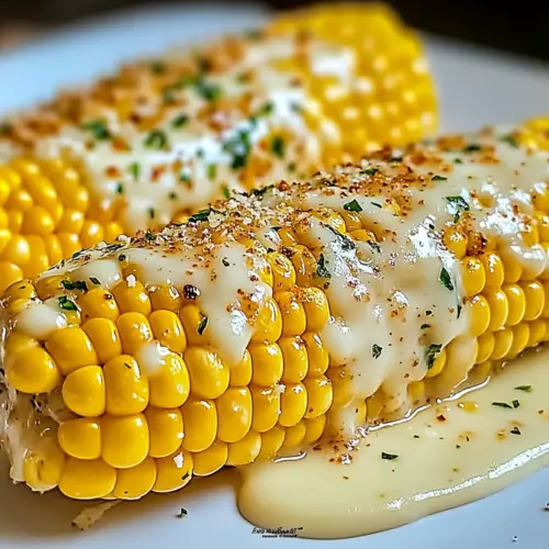 Rich Garlic Parmesan Corn on the Cob
