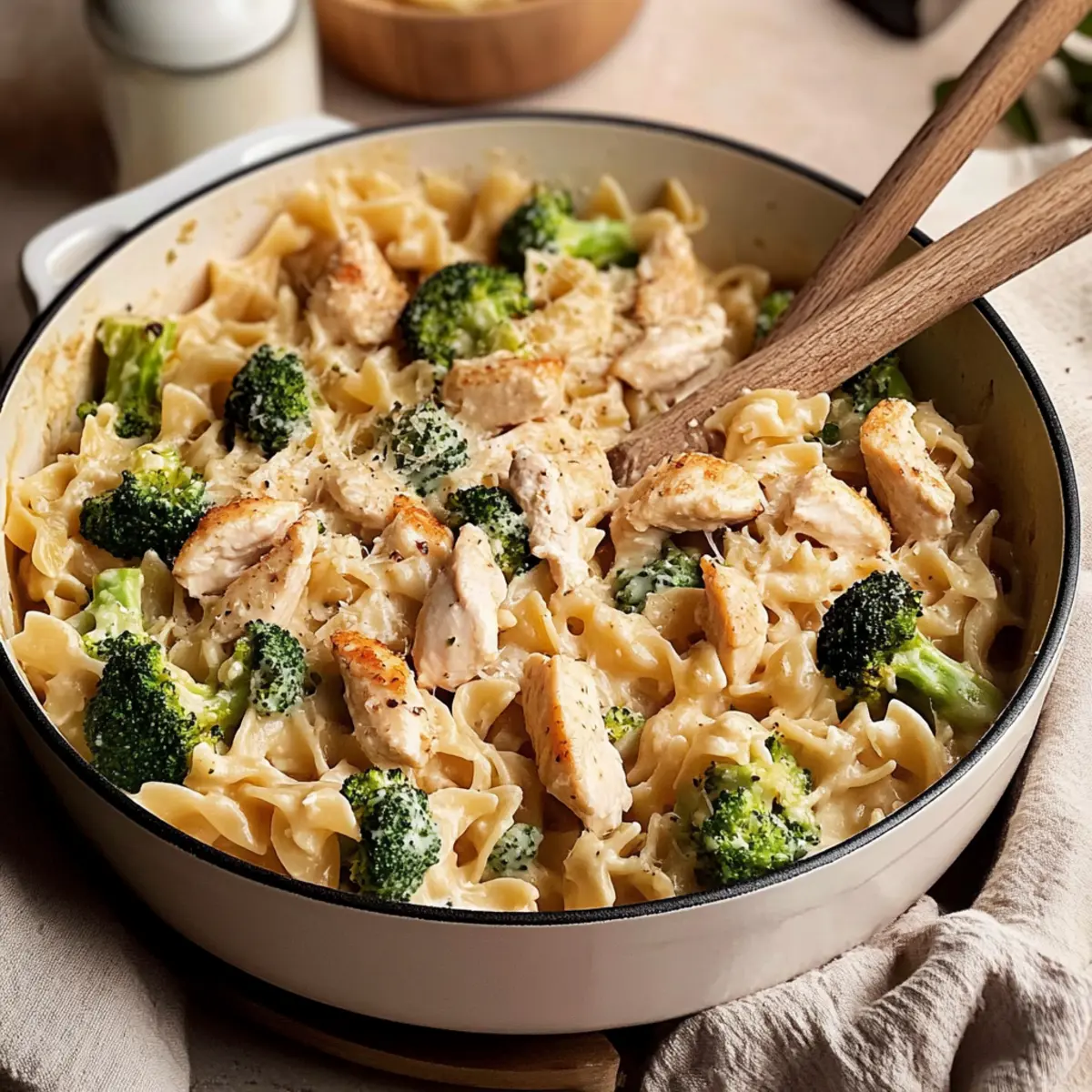 30 Minute Chicken Broccoli Alfredo