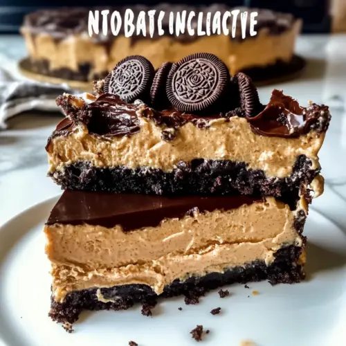 No-Bake Peanut Butter Chocolate Lasagna