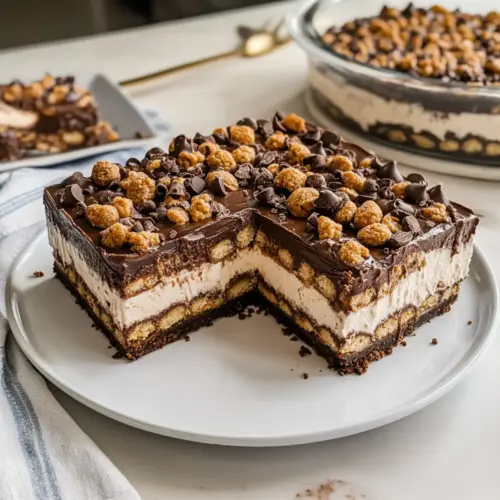 Chocolate Peanut Butter Lasagna