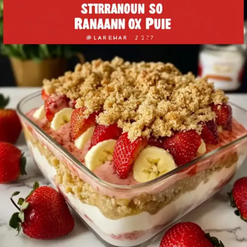 Strawberry Crunch Banana Pudding