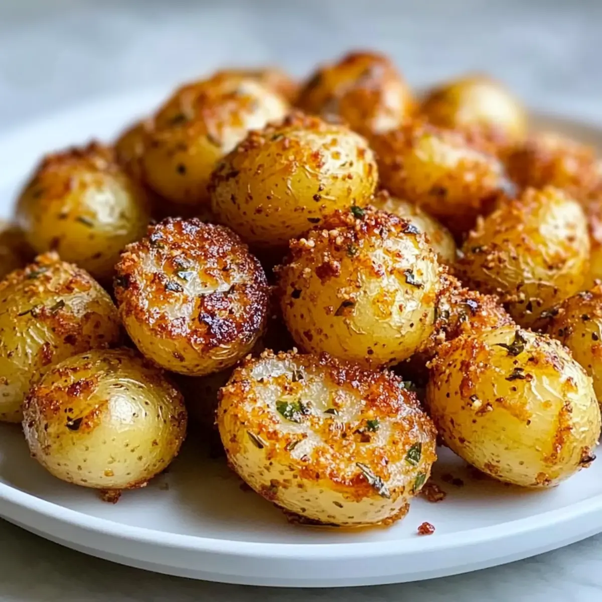 Garlic Herb Potatoes: Golden Edges