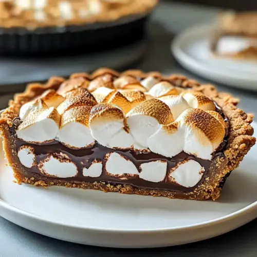 S’mores Pie With Marshmallow Fluff