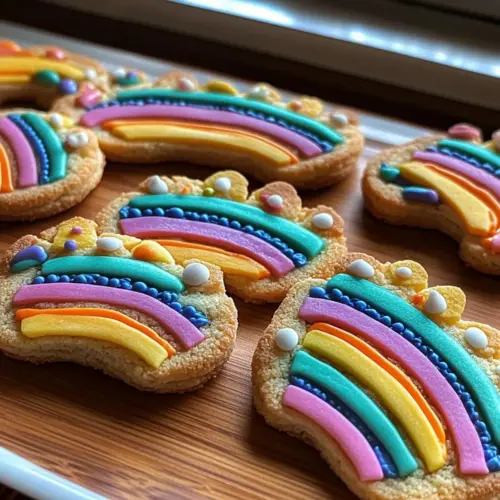 Rainbow Donkey Piñata Cookies
