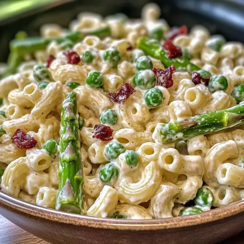 Lemon-Dijon Asparagus and Pea Macaroni Salad