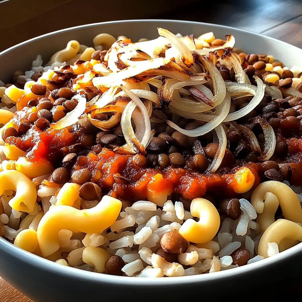 Homemade Egyptian Koshari