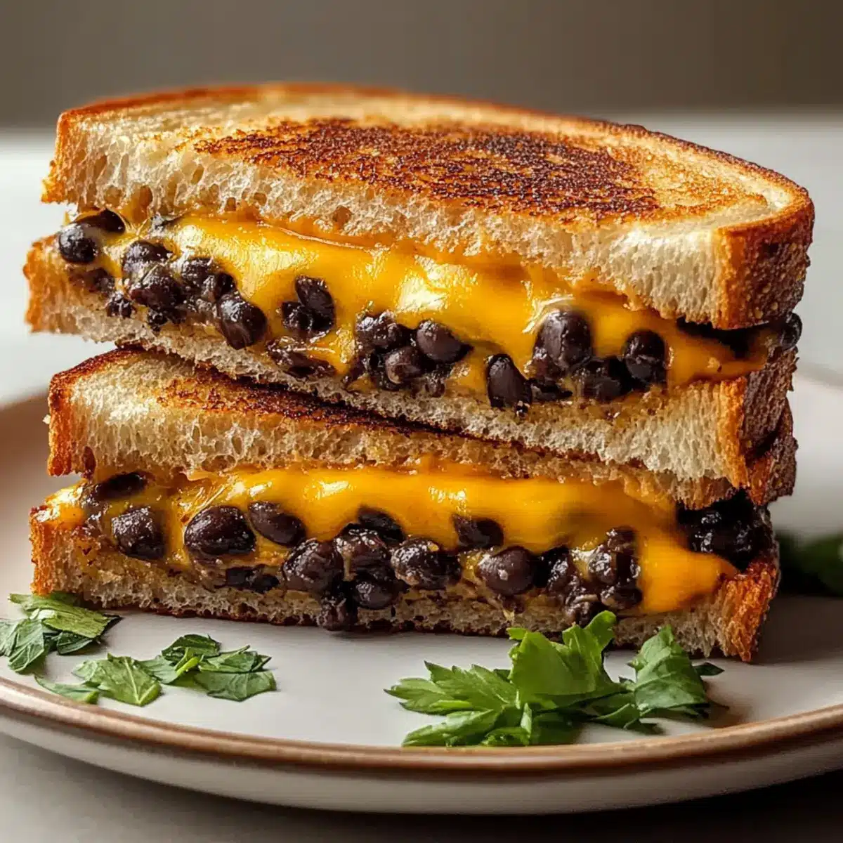 Black Bean Grilled Cheese