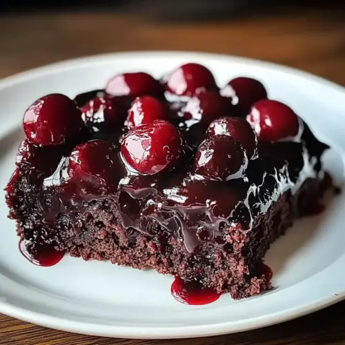 Chocolate Cherry Upside Down Cake