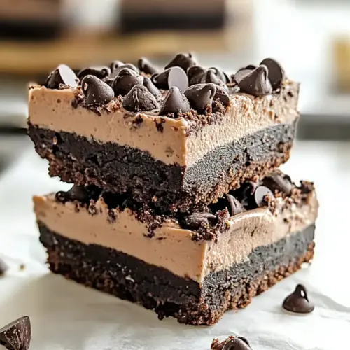 Chocolate No Bake Cheesecake Bars