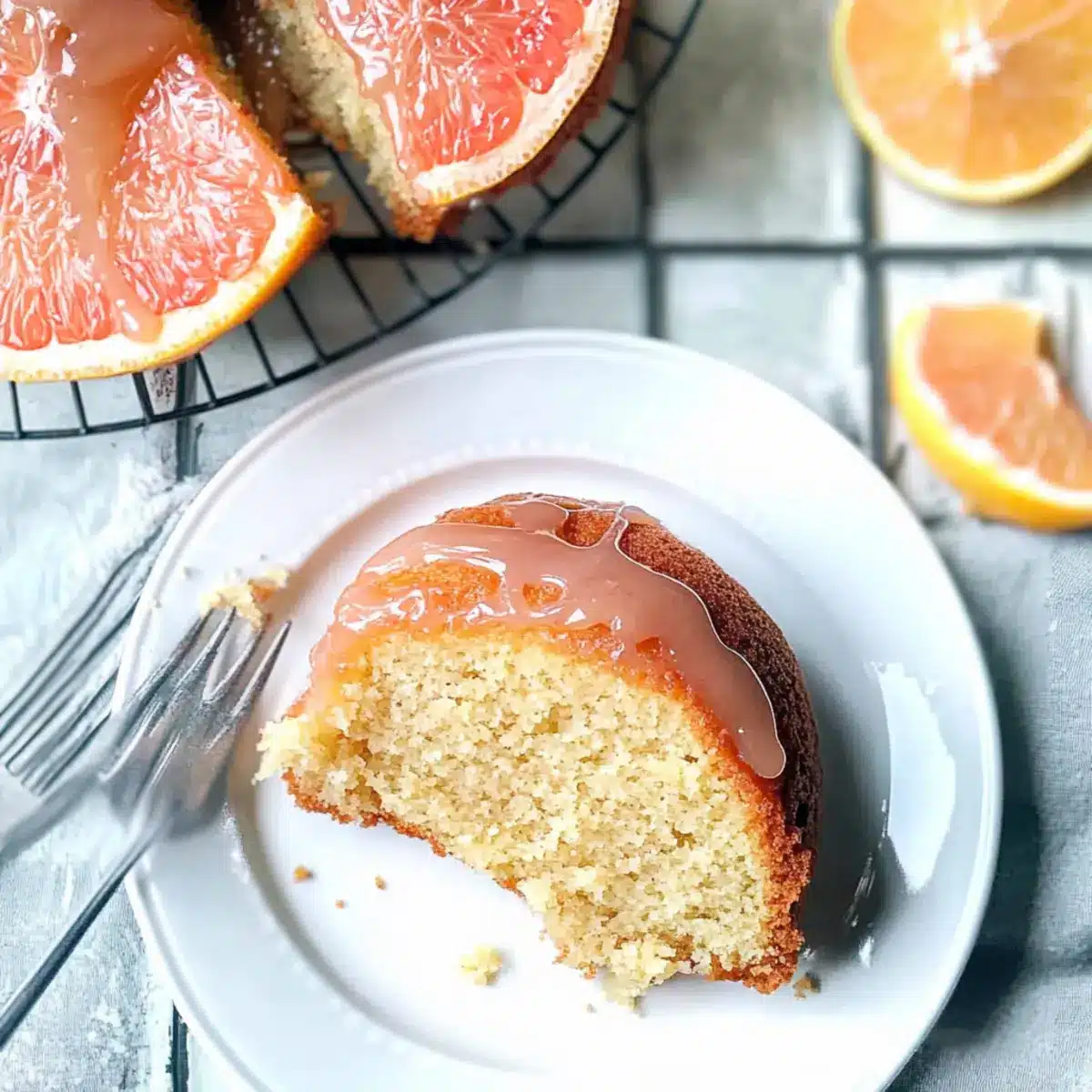 Cardamom Grapefruit Yogurt Cake