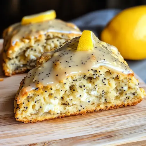 Lemon Poppy Seed Cottage Cheese Scones
