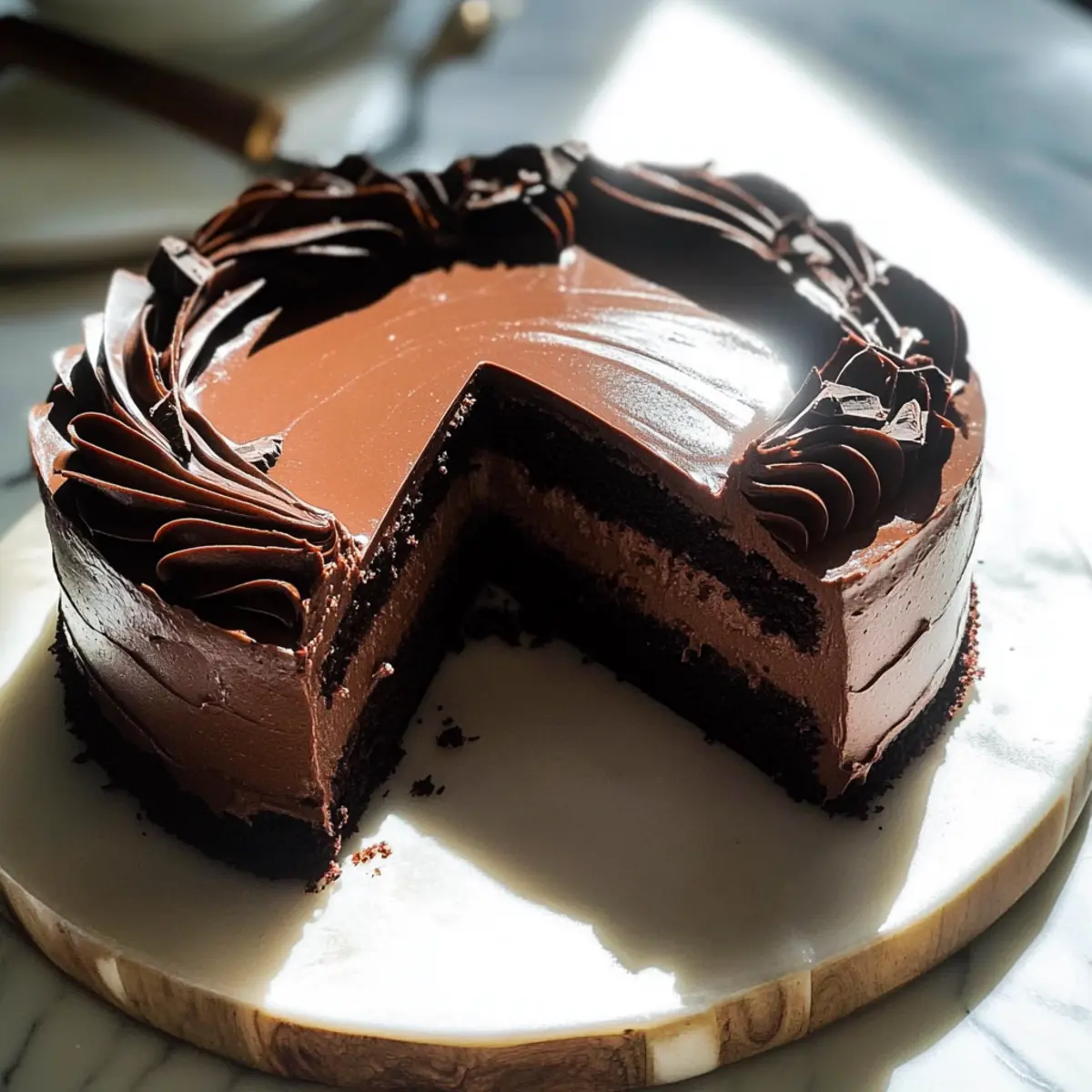 Vegan Chocolate Mousse Cake